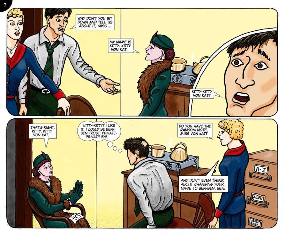 Page 7.  Kitty kitty ...