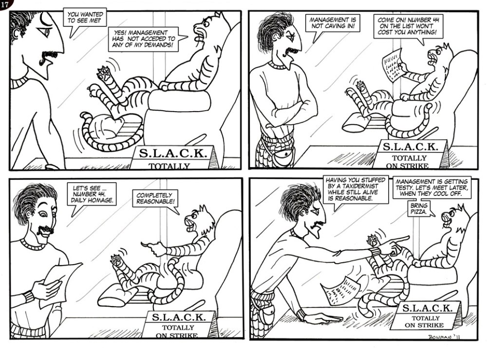 17. MANAGEMENT GETS TESTY