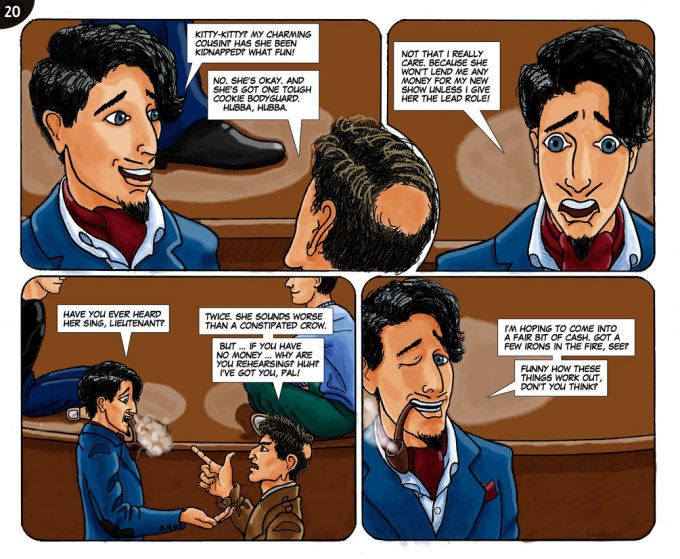 Page 20. Irons in the fire.