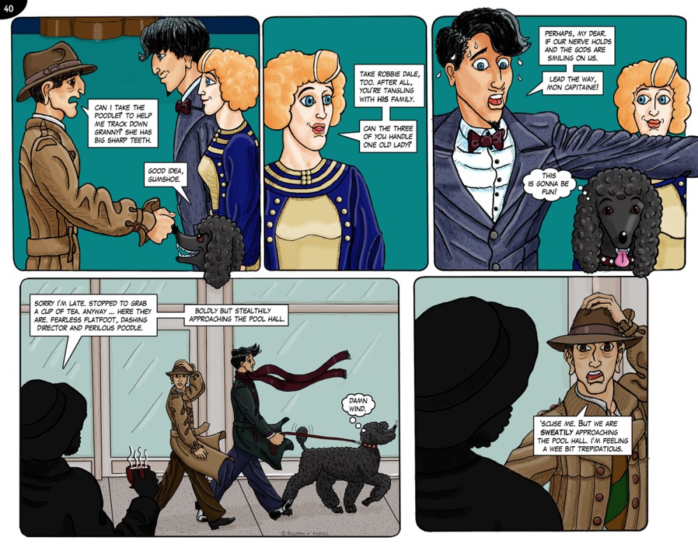 Page 40. The intrepid trio